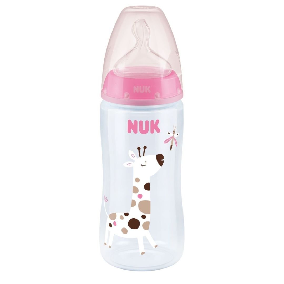 Stor Nappflaska Rosa 28cm
